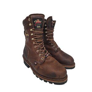 Thorogood Men's 9" Steel Toe WP/Insulated Logger Work Boot U.S.A. 804-3554 9 3E